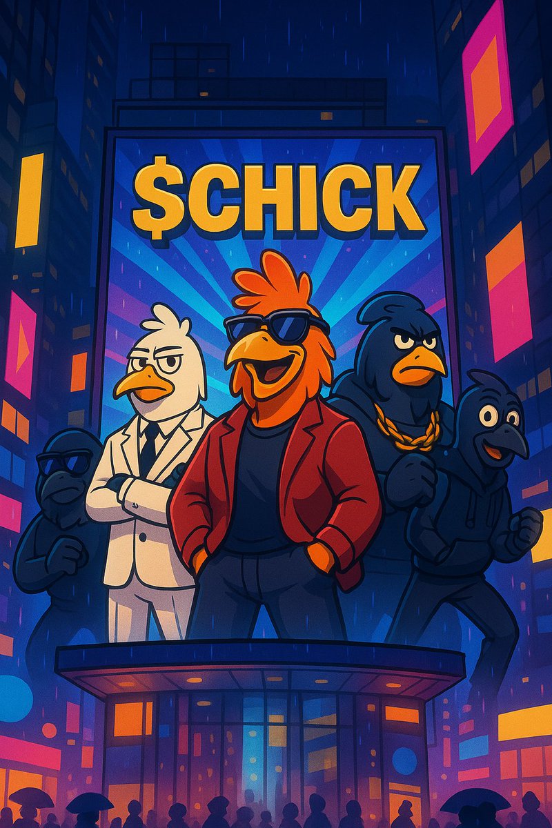 TODAY IS THE DAY! 🚨
$CHICK is coming in strong 🐔💥
The chicken coop is taking over the city.
The real ones know. Those who hesitate... will stay on the sidewalk.