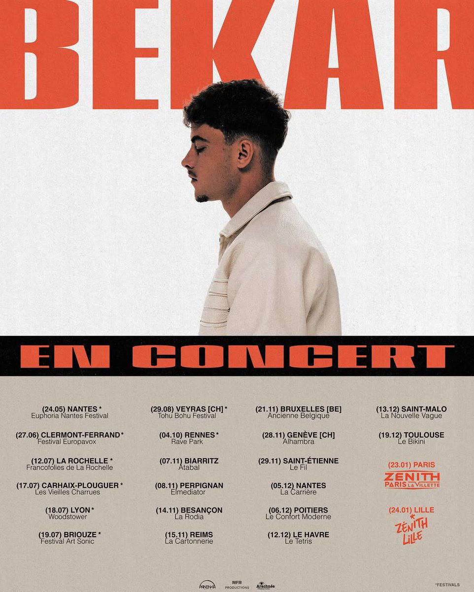 La mif on repart en tournée pour de bon j’ai tellement hâte.
Ouverture de la billetterie mercredi à 12h00 🎫