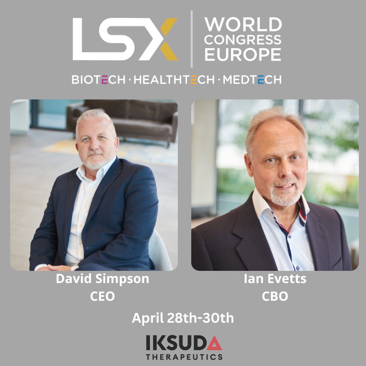 We're very excited to be attending the LSX World Congress in London this week!

We hope to see you there too, if you see us come say hello 👋