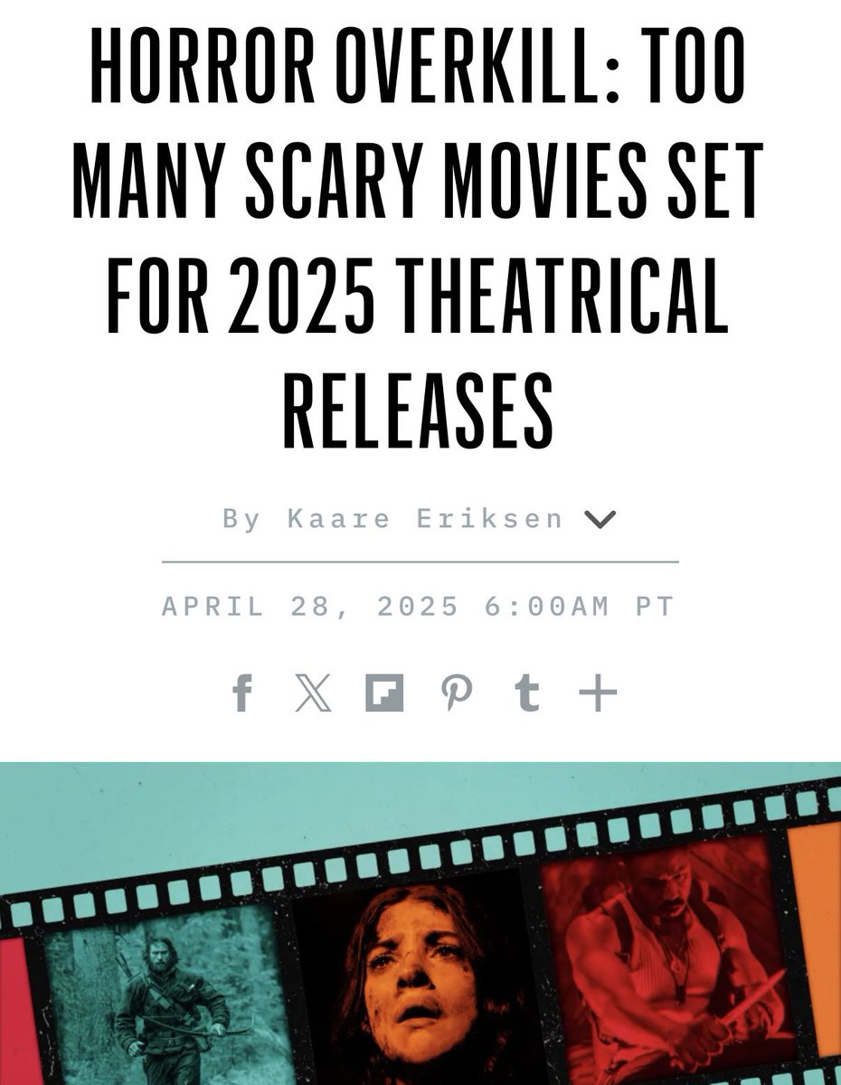 I CAN’T BELIEVE SINNERS HAS ONLY MADE $122 MILLION IN 10 DAYS — DEFINITELY FEELS LIKE THE RIGHT MOMENT TO ASK IF HORROR IS DEAD.