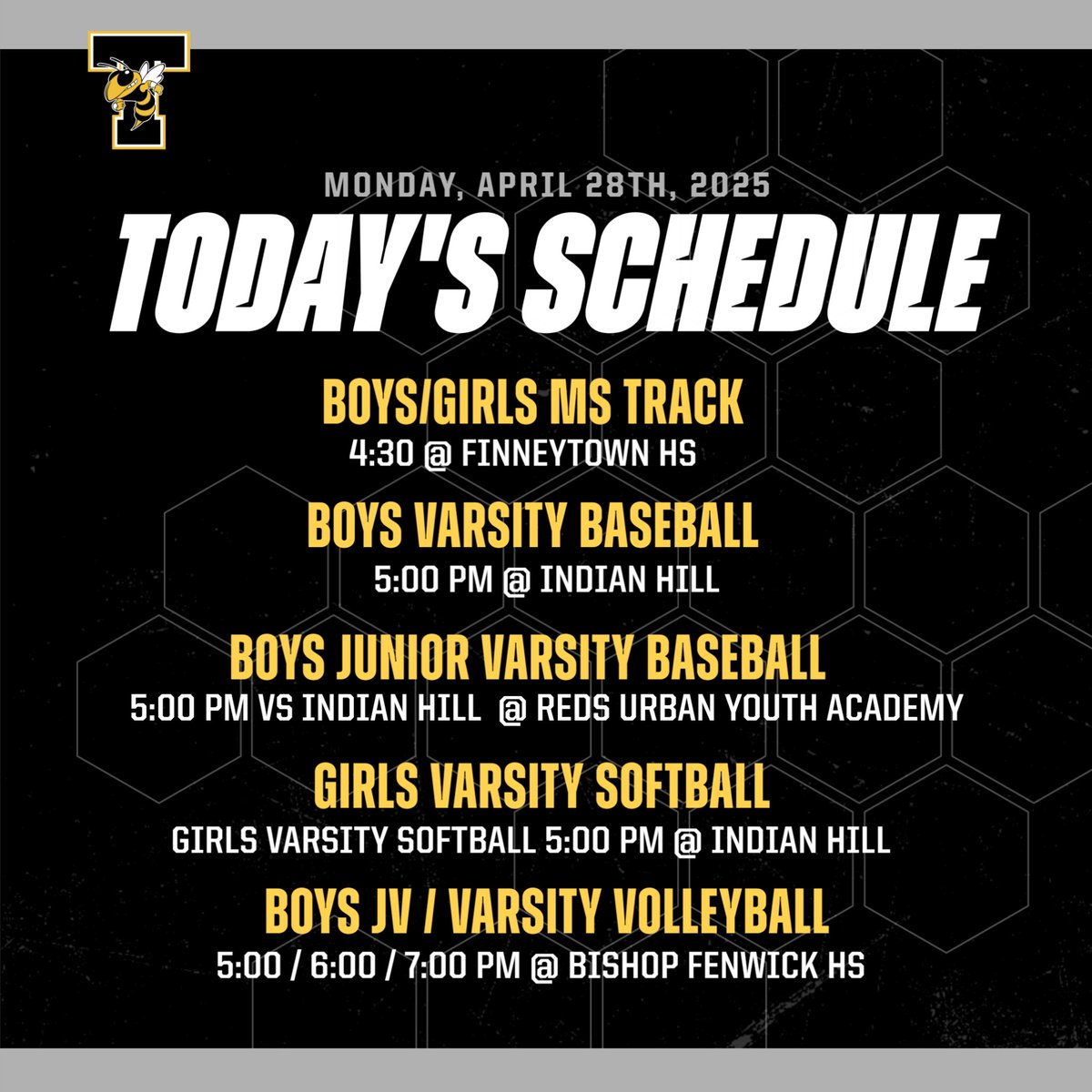 Jackets on the road today.