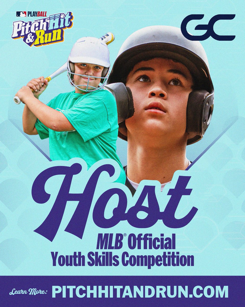 GameChanger (@getgamechanger) on Twitter photo Think you have what it takes to go from the backyard to the big leagues? <a href="/PitchHitRun/">MLB Pitch Hit & Run</a>
Sign up for an MLB Pitch Hit & Run event near you — it's free, fun, and you could earn a trip to the MLB World Series!
Find an event 👉 mlb.com/pitch-hit-and-…
#PitchHitRun Think you have what it takes to go from the backyard to the big leagues? <a href="/PitchHitRun/">MLB Pitch Hit & Run</a>
Sign up for an MLB Pitch Hit & Run event near you — it's free, fun, and you could earn a trip to the MLB World Series!
Find an event 👉 mlb.com/pitch-hit-and-…
#PitchHitRun