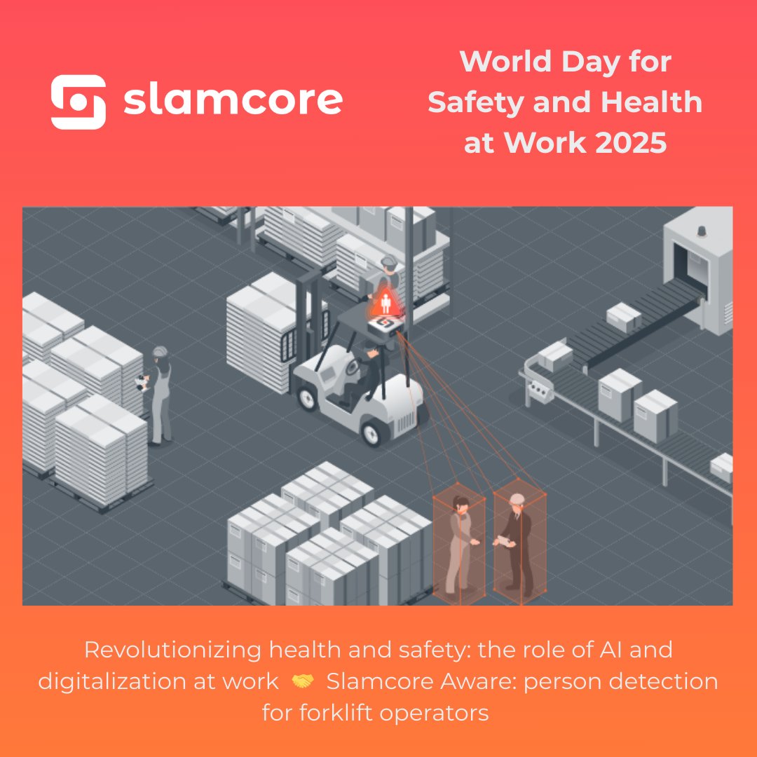 🚧 Today is World Day for Safety and Health at Work, and this year's theme — "Revolutionizing health and safety: the role of AI and dgitalization at work" — perfectly highlights the potential of technologies like Slamcore Aware.

At Slamcore, we’re transforming industrial