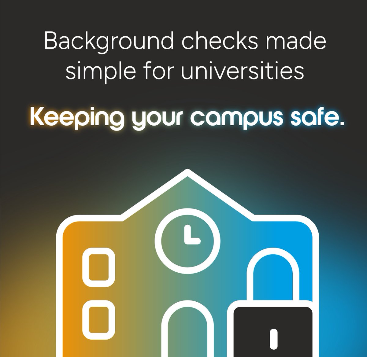 Universities are responsible for the safety of students and staff, and background checks are essential for certain roles and courses.

At uCheck, we make these processes quick and easy, so you can focus on creating a safe and supportive environment.
 
eu1.hubs.ly/H0jHhtc0