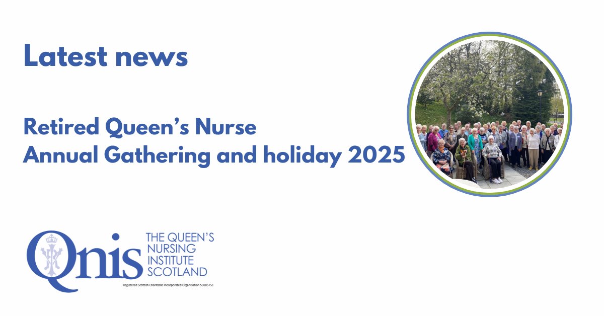 Latest news

'Retired Queen’s Nurse Annual Gathering and holiday 2025'

The sun was out last week at the QNIS Annual gathering and holiday, which took place for the second year in Pitlochry.

Click here to read more:
qnis.org.uk/retired-queens…
