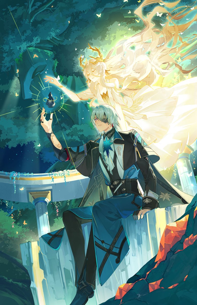 Squeezing in a painting before he drops later this week :3
#HonkaiStarRail #Anaxa #hsrcreators #HSRFanart