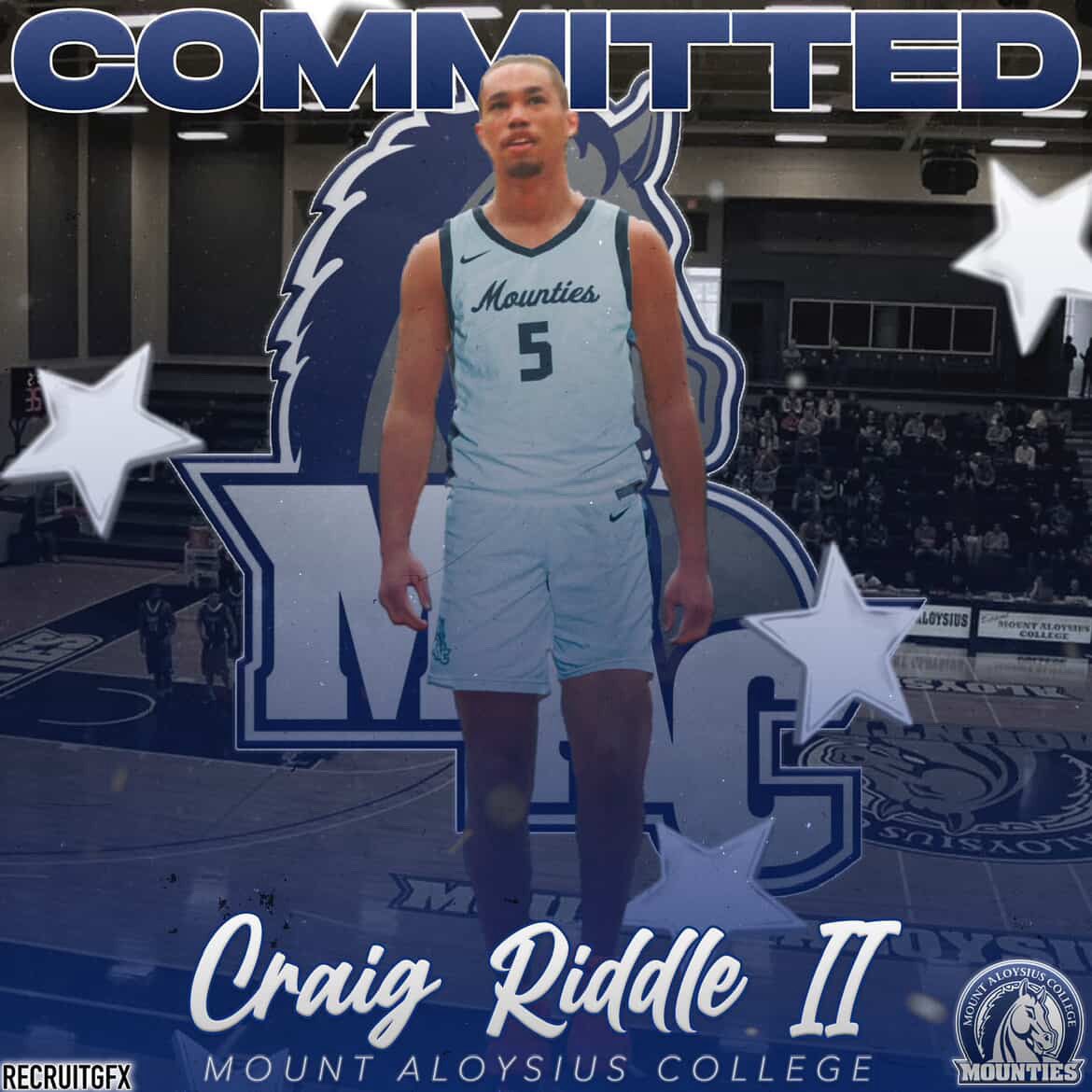 westpasports's tweet photo. Craig Riddle II is set to return to college hoops next fall. The Virginia native is off to Mount Aloysius College and looks forward to being a Mountie.

Learn about his journey back to the hardwood👇🏀

📸: Recruit GFX

https://t.co/Xj2iZjYzYI https://t.co/UCYwXPjIyJ