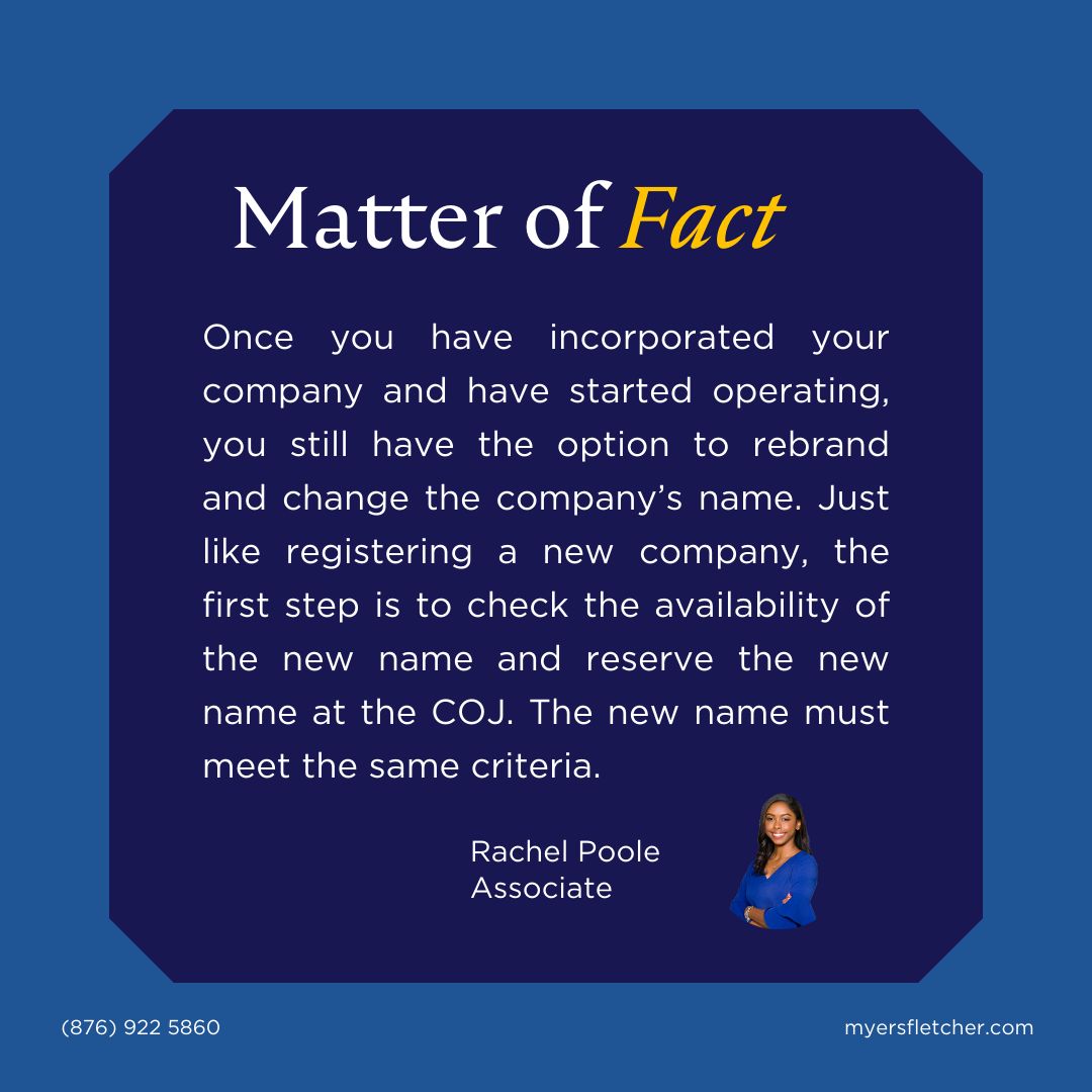 Choosing the right company name is your first smart move when starting a business in Jamaica. It’s about more than creativity — it’s about compliance, branding, and standing out.
Make sure you follow the law and protect your future.
#MFG #BusinessLaw #MatterOfFact #AttorneysInJA