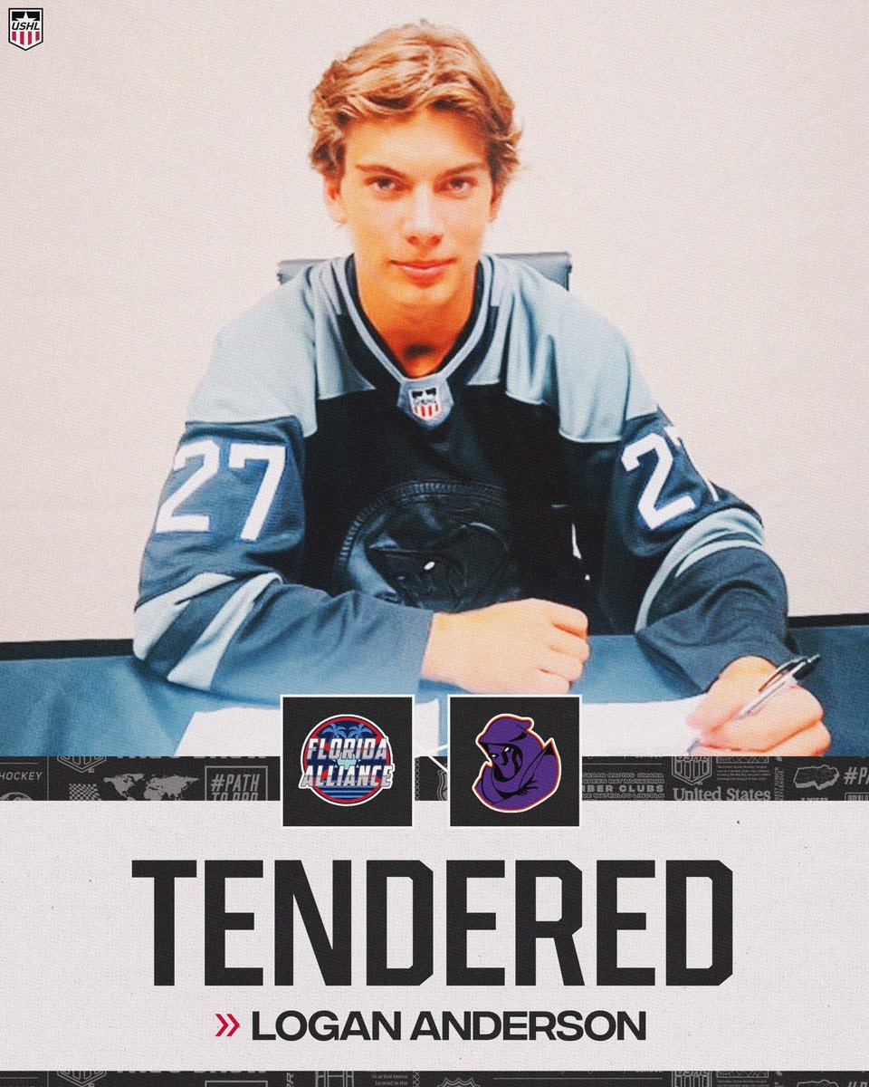 TENDER AGREEMENT! 🚨✍️

Welcome to the #USHL, Logan!

🔗 shorturl.at/T2pyr