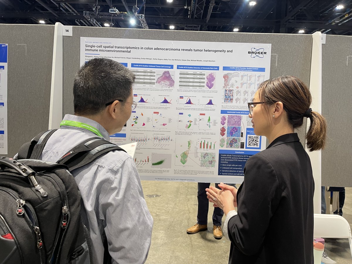 brukerspatial's tweet photo. What hidden patterns lie within colon carcinoma?
Margaret Hoang reveals tumor heterogeneity and immune microenvironment shifts with single-cell spatial transcriptomics.
Section 32, Poster 2078.
#AACR2025 #SpatialBiology #CosMx #ColonCancer https://t.co/yl5X6R5a2B