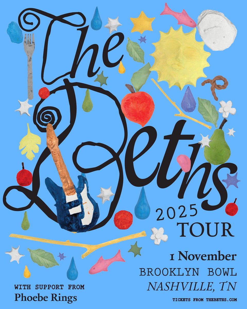 JUST ANNOUNCED!  NZ indie band The Beths take over Brooklyn Bowl on November 1st! Tickets go on sale Friday!

#nashvilleisthereason