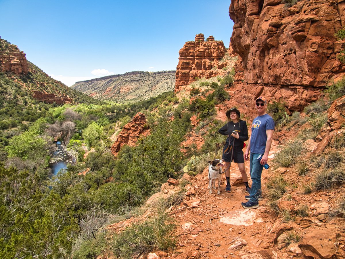 davidhanley72's tweet image. Finally made it to the crack at wet beaver creek. Perfect day for a canyon hike that leads to a five-star swimming hole. Perfect hiking companions, @notalexiss__ and @jordan.platt.313. About 4 miles from the overflow lot to the crack. Even got to see some incredible petroglyphs…