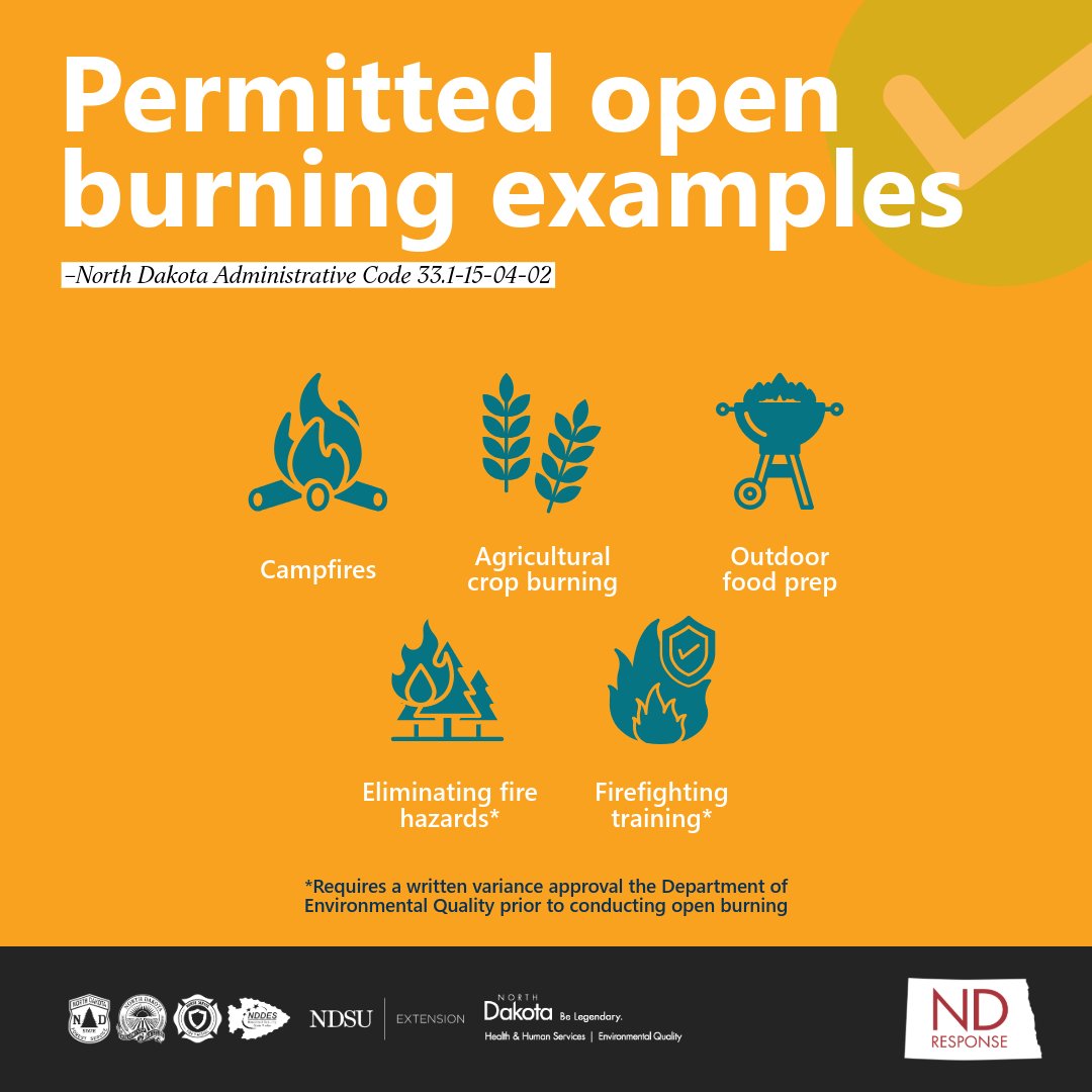 One spark. One mistake. One wildfire.
When fire danger is high, skip the campfire and obey burn bans. Let’s keep North Dakota safe!