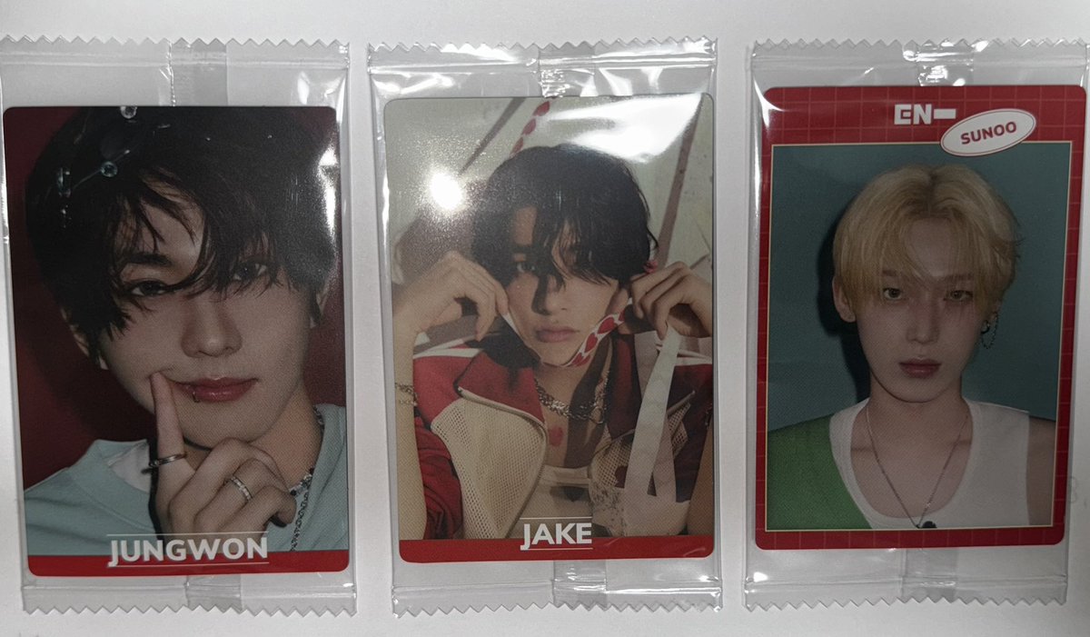 hani04_j's tweet photo. ENHYPEN ウエハース
エナプ ウエハース シール 交換

譲 ▶︎ ジョンウォン ソヌ ジェイク

求 ▶︎ ♡ https://t.co/RBwGM4DdQR