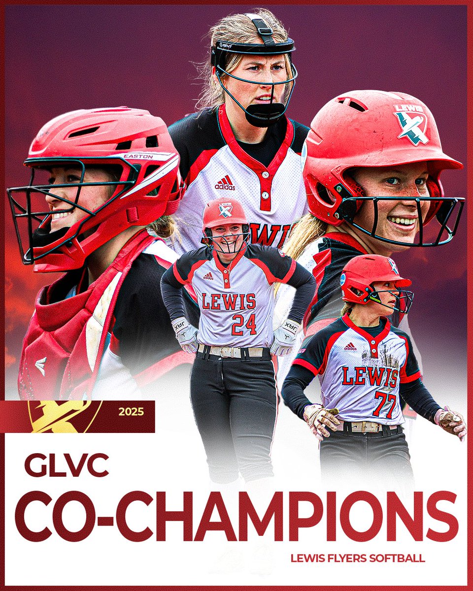 2025 GLVC CO-CHAMPIONS

#Flyasone | #Ncaasoftball | <a href="/LewisSoftball/">Lewis Softball</a>