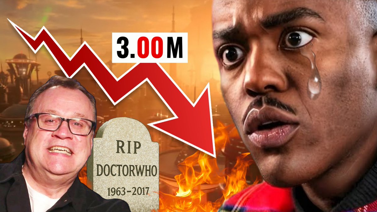 StarWhovian's tweet image. Doctor Who has just recorded its LOWEST ratings in HISTORY for an episode 📉
Lux: 3.00m
Previous lowest was 'Battlefield: Part One' in 1989 when the show was CANCELLED with a viewing figure of 3.10m.
Doctor Who is FINISHED.
#RIPDoctorWho
