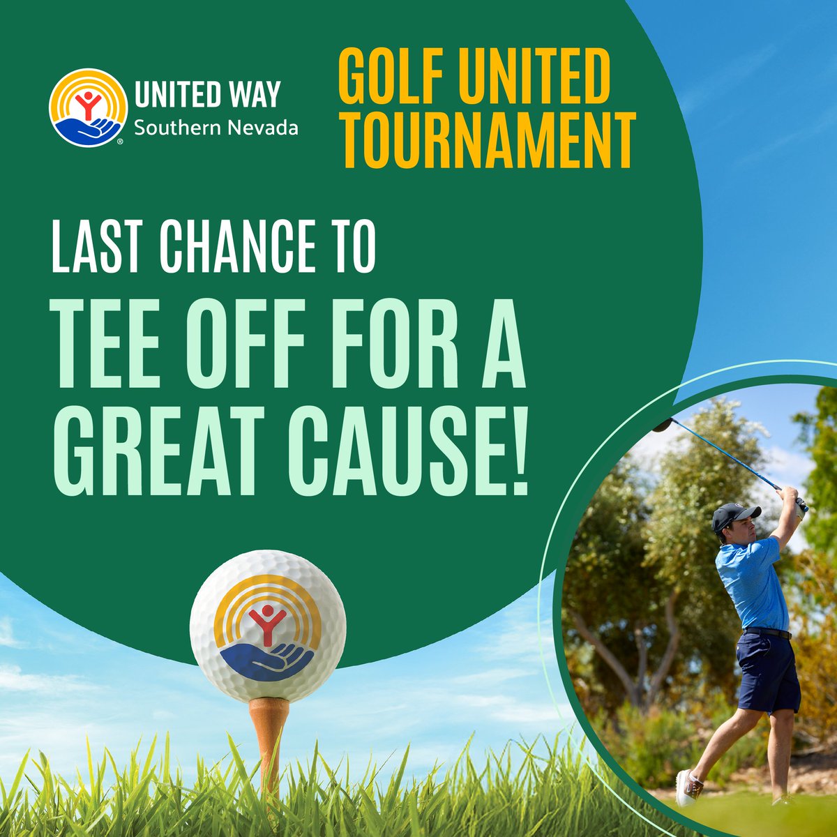 ⛳️ Tee off for a cause at Golf United on Monday, May 12, 2025! 

Join us at Red Rock Country Club for a day of golf, giving back and good vibes!🌟 

Proceeds support programs empowering children and families across #Southern #Nevada. 
 🎟️ Buy your tickets: uwsn.org/golf