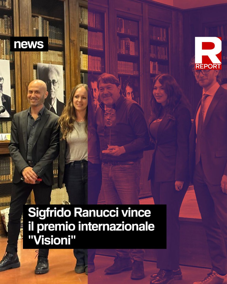 Sigfrido Ranucci vince il premio internazionale "Visioni", "per il modo in cui ha saputo interpretare la sua professione, con competenza e dedizione al lavoro, nell'ottica di un vero servizio pubblico, libero e indipendente da pressioni e condizionamenti e senza mai risparmiarsi"