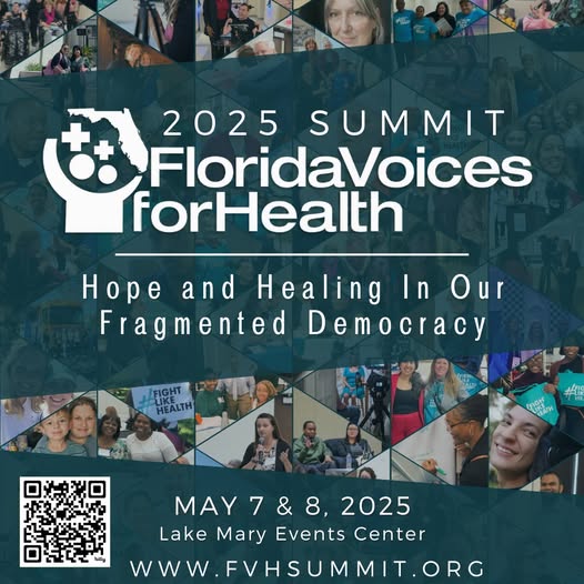 🌟 Join us May 7–8 for the 2025 Florida Voices for Health Summit!

Let’s build a healthier, stronger future — together.
Panels on Medicaid, rural health, advocacy &amp; more!

🔗 Register: fvhsummit.org
#FVHSummit #HealthAccess #FloridaHealth #FightLikeHealth