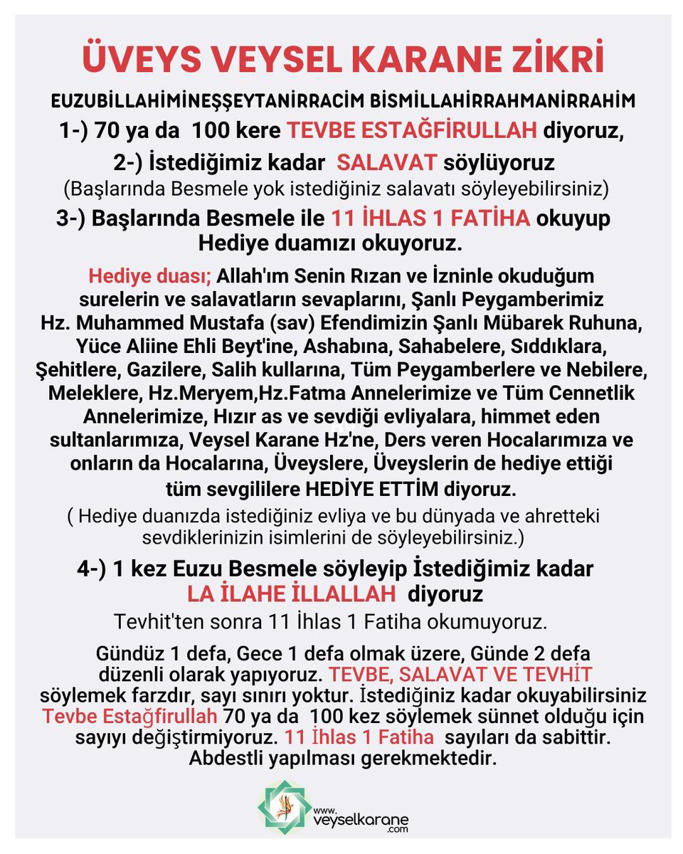 Yurtdışı Üveysleri (@uveysleris) on Twitter photo Yolcunun o yaşam hali zikretmeden geçen zamana göre çok daha kolay, çok huzurlu olduğu gibi ilmen de bilme ve görmesinde gelişmeler olur. Kul bu yakınlığın verdiği hoşlukla Allah'ını daha iyi tanıma, O'nun gücünün en üst düzeyde idrak etme isteği ortaya çıkar.
<a href="/veyselkarane/">veyselkarane</a> Yolcunun o yaşam hali zikretmeden geçen zamana göre çok daha kolay, çok huzurlu olduğu gibi ilmen de bilme ve görmesinde gelişmeler olur. Kul bu yakınlığın verdiği hoşlukla Allah'ını daha iyi tanıma, O'nun gücünün en üst düzeyde idrak etme isteği ortaya çıkar.
<a href="/veyselkarane/">veyselkarane</a>