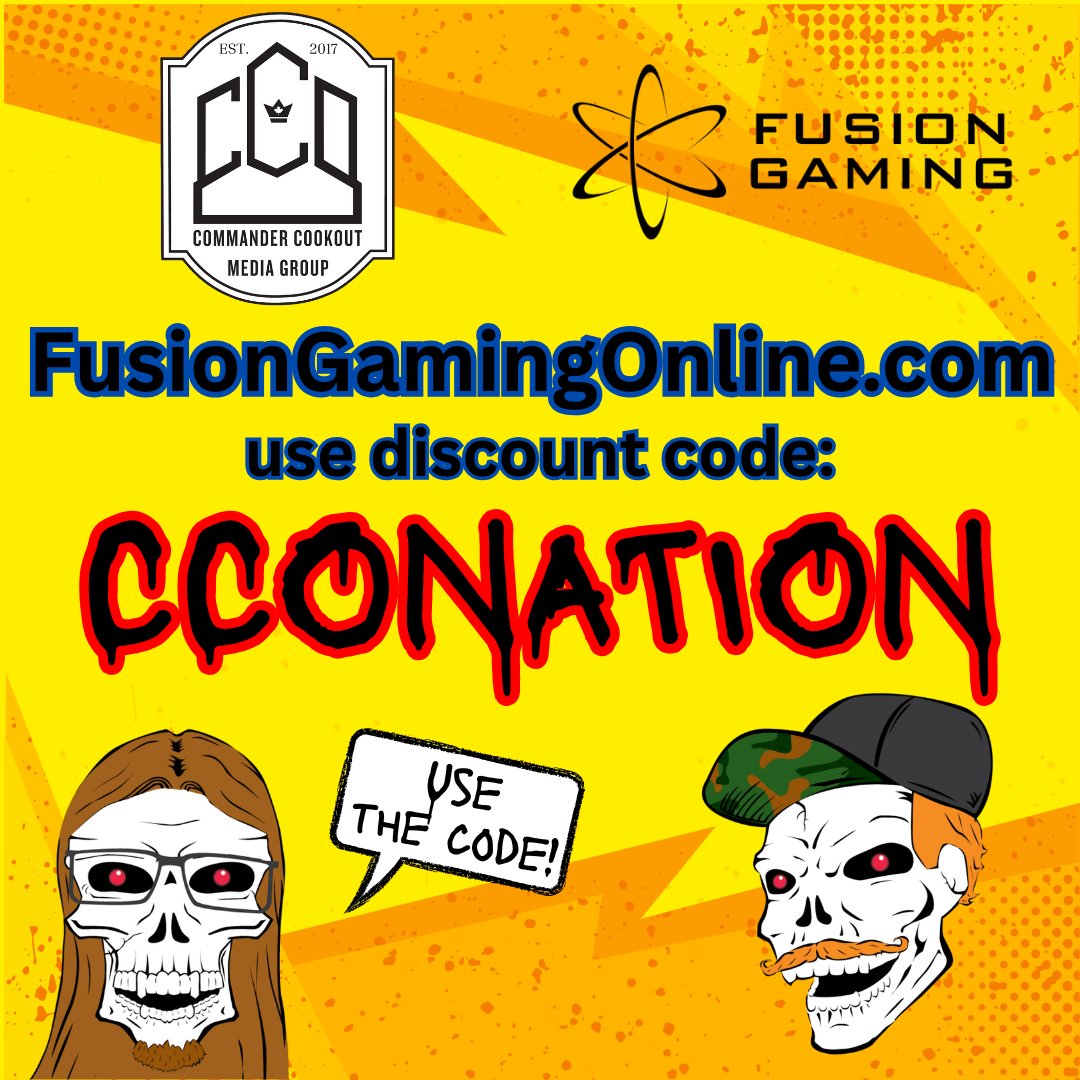 fusiongamingonline.com
New Fusion #promocode alert!
Use the #discount code to show Fusion that CCONATION is the best!
It's active now for use on all your #mtg and #gaming supplies!