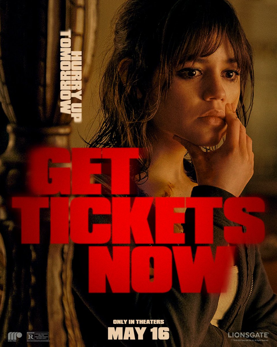 TICKETS ON SALE NOW.

#HURRYUPTOMORROW // IN THEATERS 5.16.25
hurryuptomorrow.movie/tickets