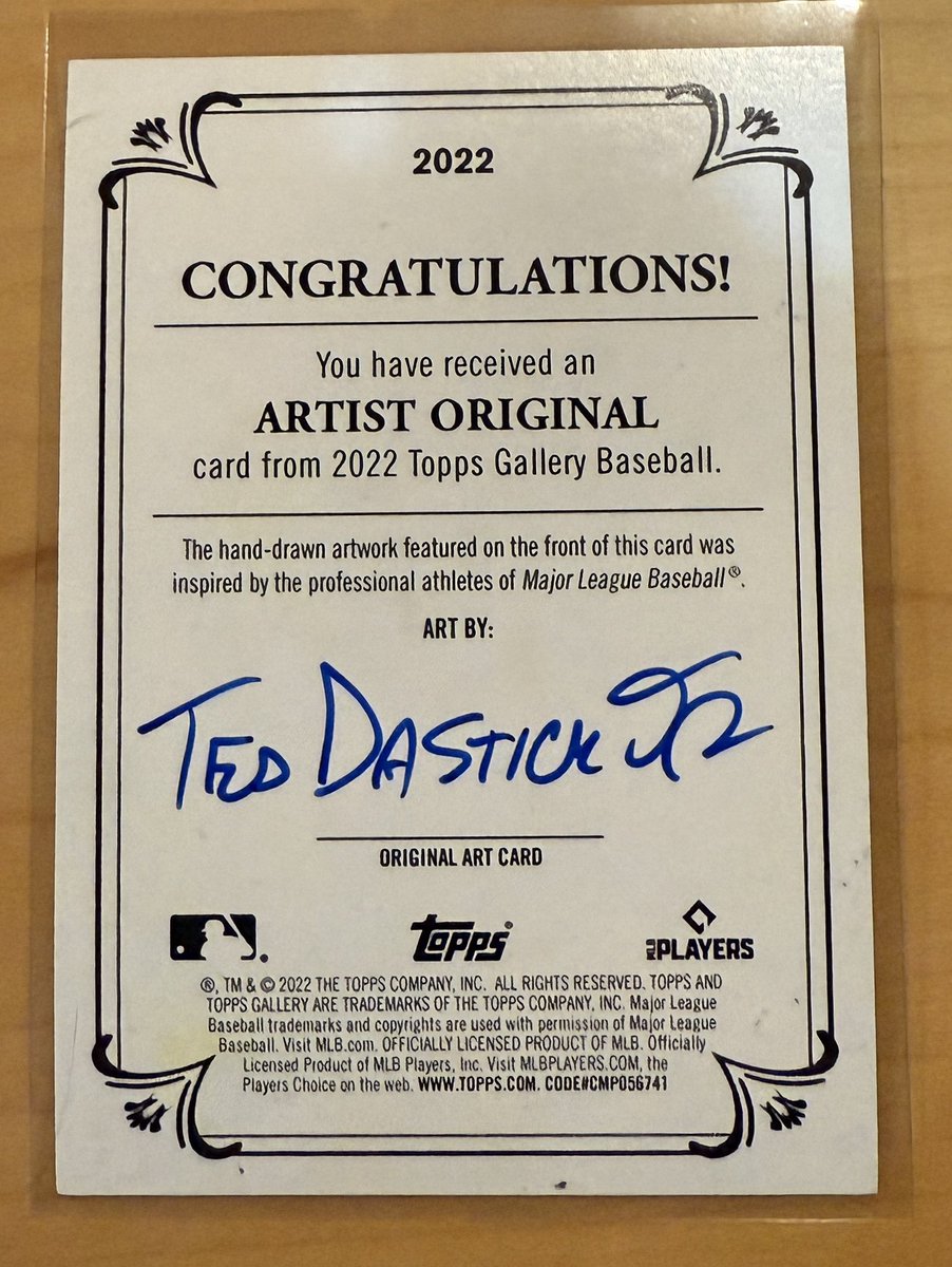 Just pulled a 1/1 artist original of <a href="/BoJackson/">Bo Jackson</a> by <a href="/TedDastickJr/">Ted Dastick Jr</a> . Very cool!