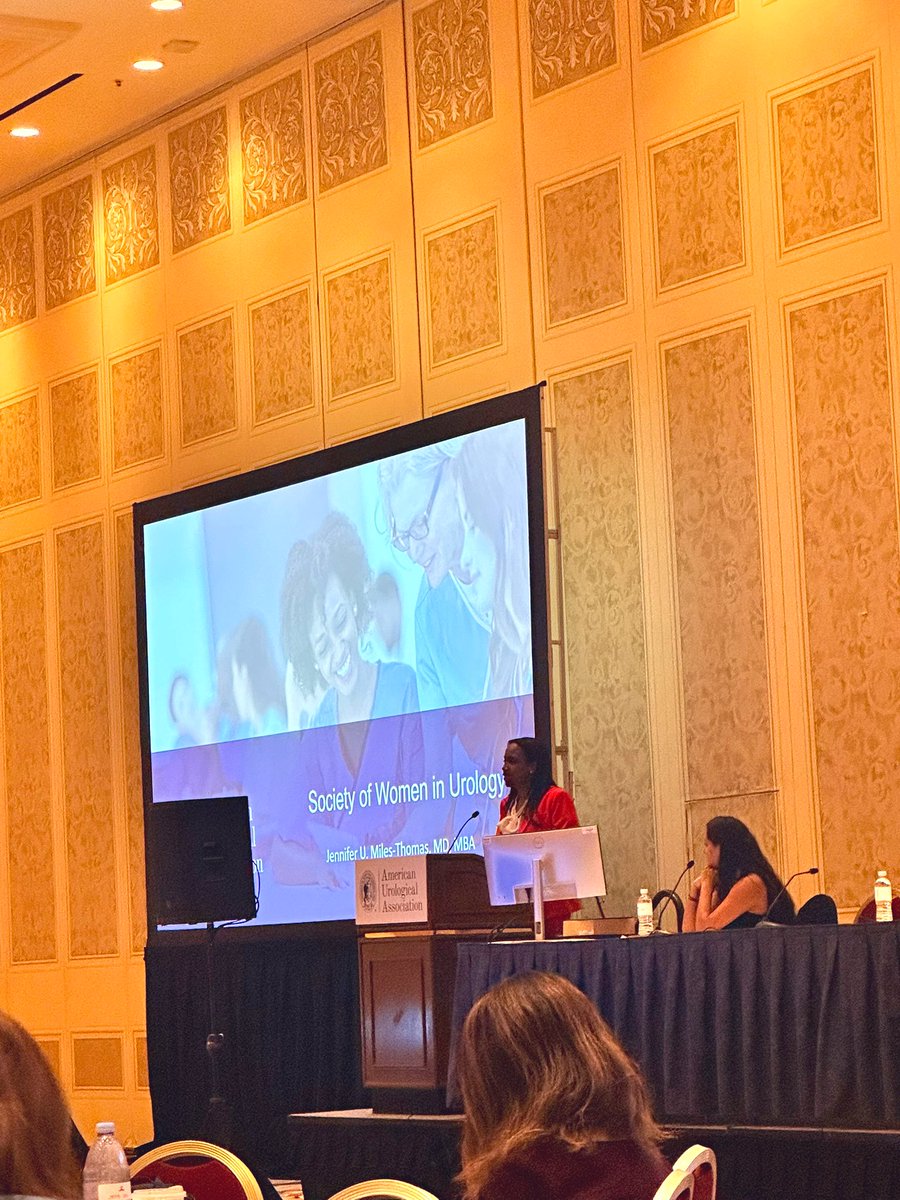 Honored to be able to hear Dr. Jennifer Miles-Thomas, treasurer-elect of <a href="/AmerUrological/">Amer. Urol. Assn.</a>, speak at the <a href="/SWIUorg/">SWIU</a> meeting at the AUA. Glass ceiling SHATTERED! #Firsts #NotLasts #AUA25