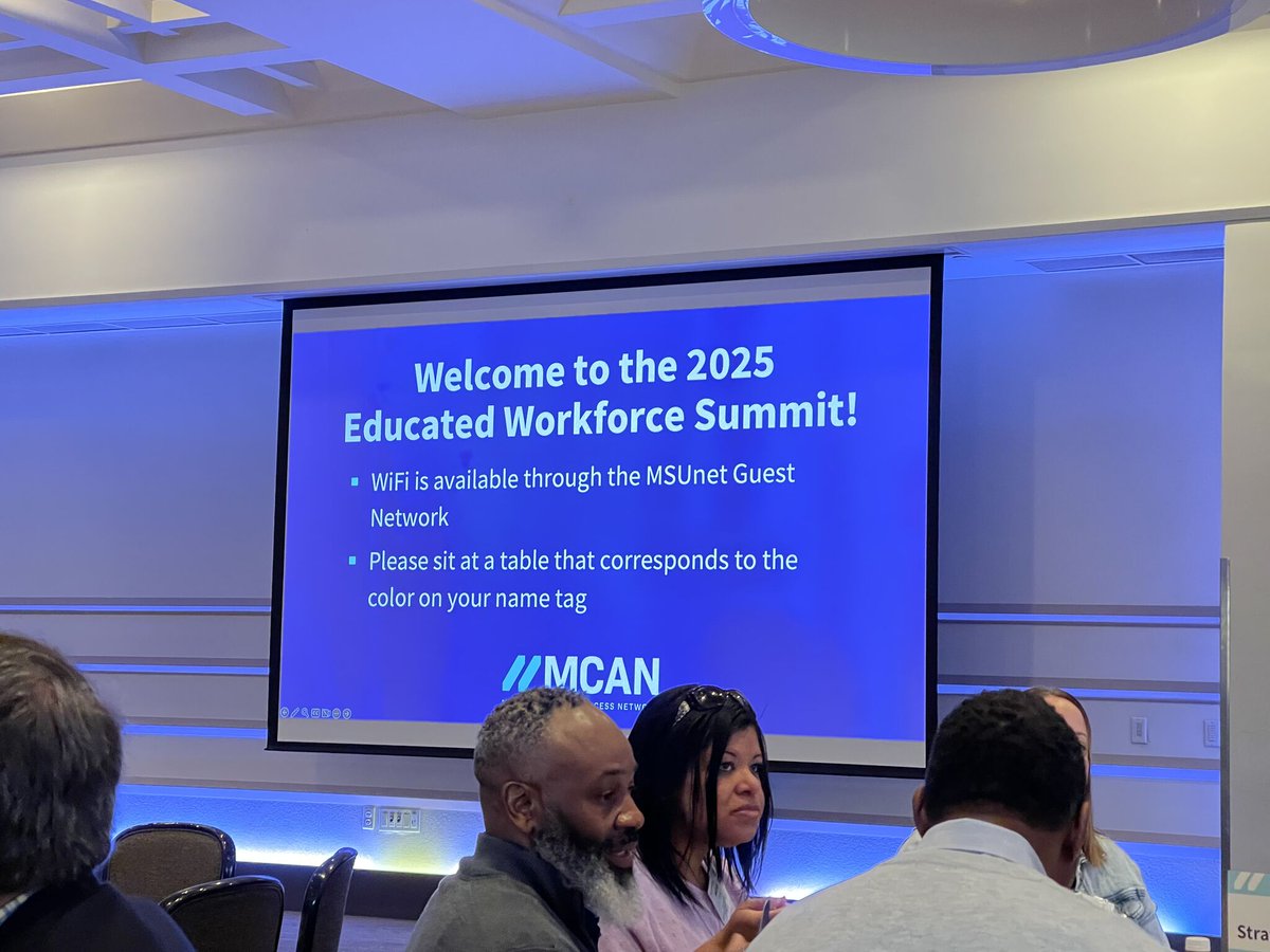 MichWorksAssn's tweet photo. Excited to connect with leaders shaping Michigan’s future at the MCAN Educated Workforce Summit!
Big thanks to @MICollegeAccess for pushing the future of education and workforce forward.
#MIWorks #EducatedWorkforce #ConnectingTheThreads #MCAN https://t.co/mXkNTkj0Rn