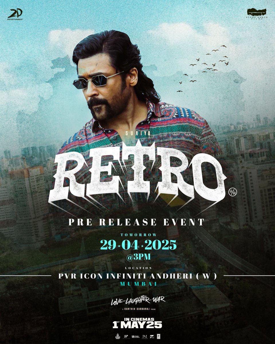#RETRO promotional event tomorrow at Raju bhai's fort Mumbai 💥