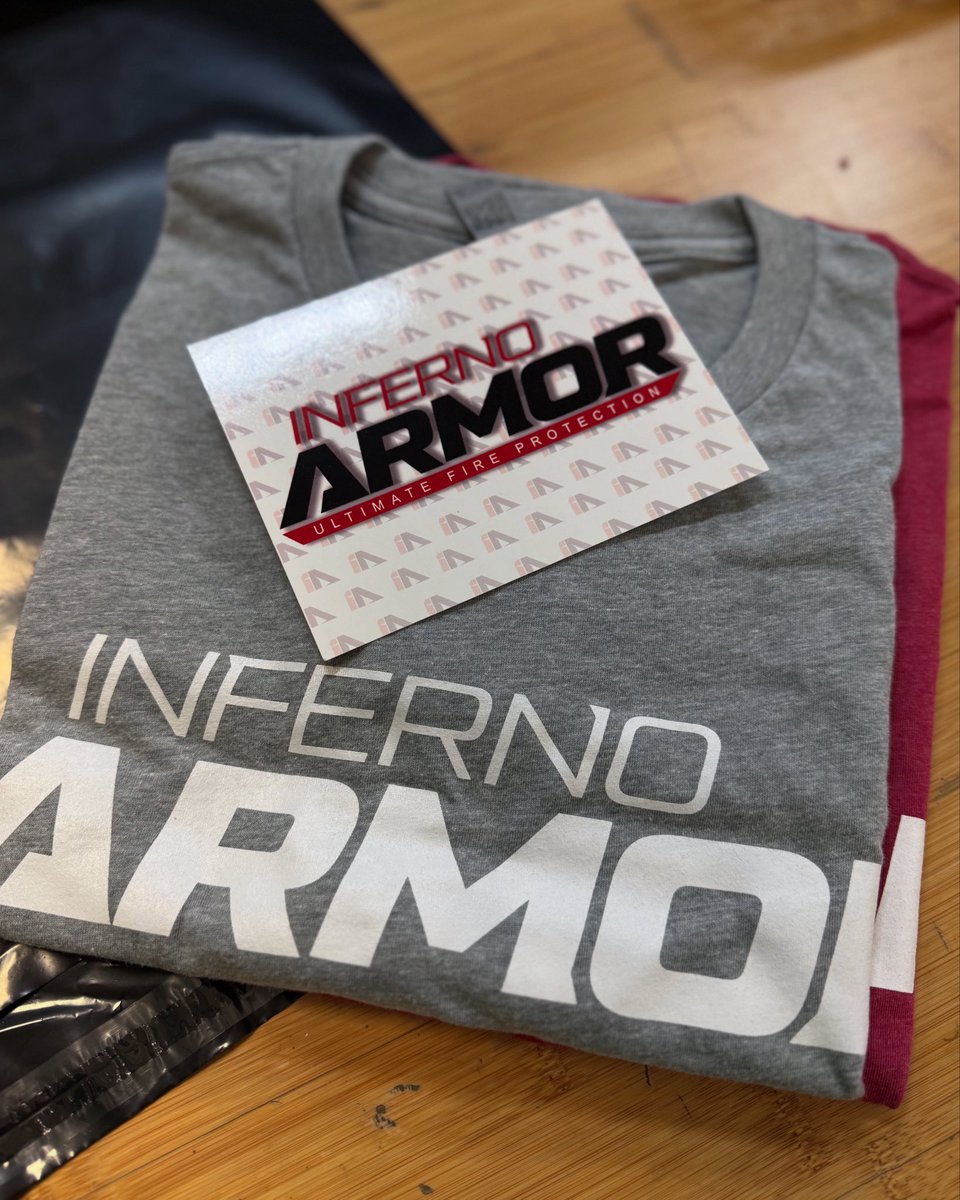 #MerchMonday Did you know we had Inferno Armor apparel? $15.99 for the buttery softest tee you’ve ever put on your skin. 

What else would you like to see? Hats? Jackets? Sweatshirts? Let us know in comments! 

🔗 infernoarmor.com/collections/ap…