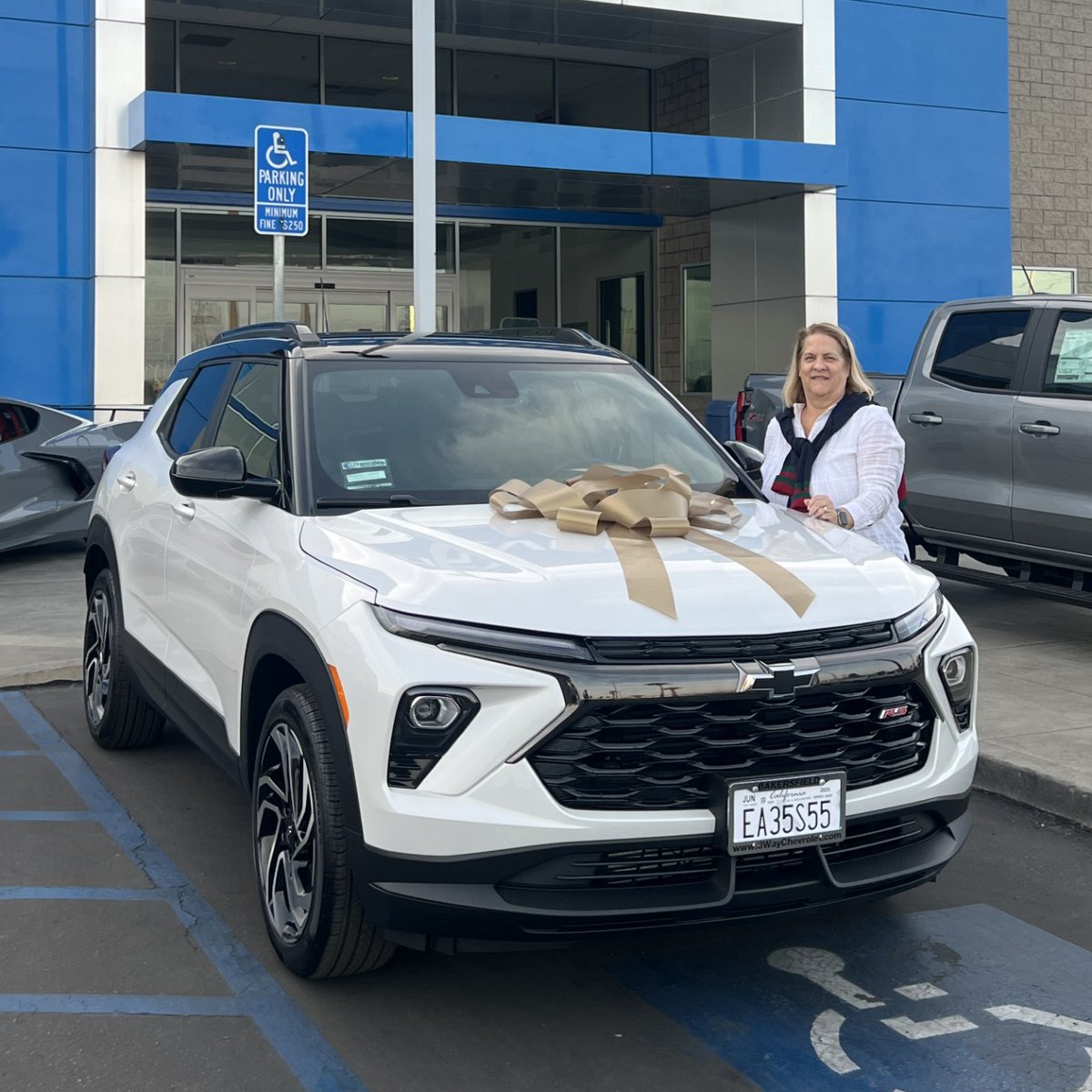Congrats Jennifer on your 2025 Chevy Trailblazer! Three-Way is here to help at 4501 Wible Road. #Chevy