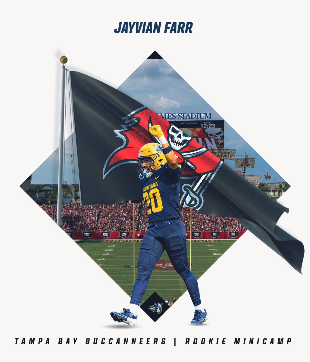 Augustana Football (@augiefb) on Twitter photo Farr Island is heading to the coast 🌴
<a href="/JayVianFarr/">JayVían Farr☔️</a> is headed to rookie minicamp with the <a href="/Buccaneers/">Tampa Bay Buccaneers</a> ⚔️
#BuildingChampions ⚔️ #WeAreTheKrewe Farr Island is heading to the coast 🌴
<a href="/JayVianFarr/">JayVían Farr☔️</a> is headed to rookie minicamp with the <a href="/Buccaneers/">Tampa Bay Buccaneers</a> ⚔️
#BuildingChampions ⚔️ #WeAreTheKrewe
