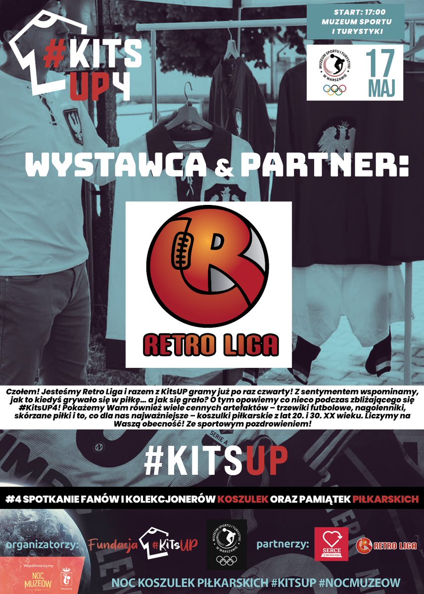 #KitsUP (@kits_up) on Twitter photo 😍 Drugim partnerem #KitsUp4 — największego konwentu fanów i kolekcjonerów koszulek oraz pamiątek piłkarskich w tej części Europy jest nie kto inny jak wspierające nas od początku Stowarzyszenie <a href="/RetroLiga/">RETRO LIGA</a> 💪 Historia koszulek, butów piłkarskich, herbów, zwyczajów przedwojennego 😍 Drugim partnerem #KitsUp4 — największego konwentu fanów i kolekcjonerów koszulek oraz pamiątek piłkarskich w tej części Europy jest nie kto inny jak wspierające nas od początku Stowarzyszenie <a href="/RetroLiga/">RETRO LIGA</a> 💪 Historia koszulek, butów piłkarskich, herbów, zwyczajów przedwojennego