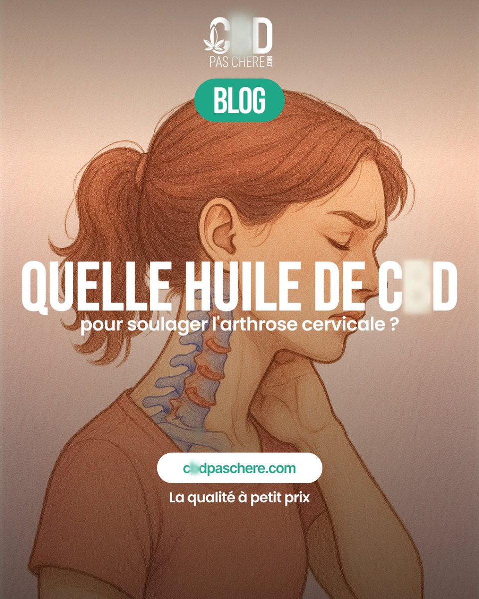 Douleurs au cou, raideurs, gêne au quotidien ? 👀

Et si le CBD pouvait vraiment changer la donne ? 🌿
👉 On te décrypte comment l’huile de CBD peut aider à soulager naturellement l’arthrose cervicale sur 👉 urlr.me/a6tVJw

#CbdPasChere #DouleursChroniques #BienEtre
