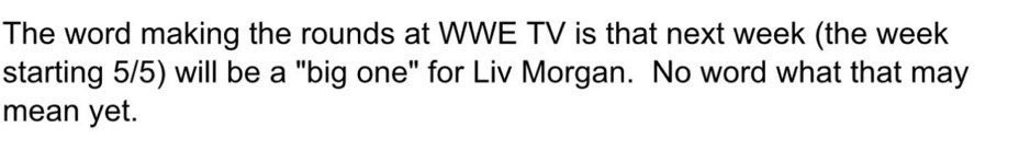 LivsAnarchy's tweet photo. Oh? Im seated. 

Apparently from PWinsider https://t.co/OplWxm3HOv