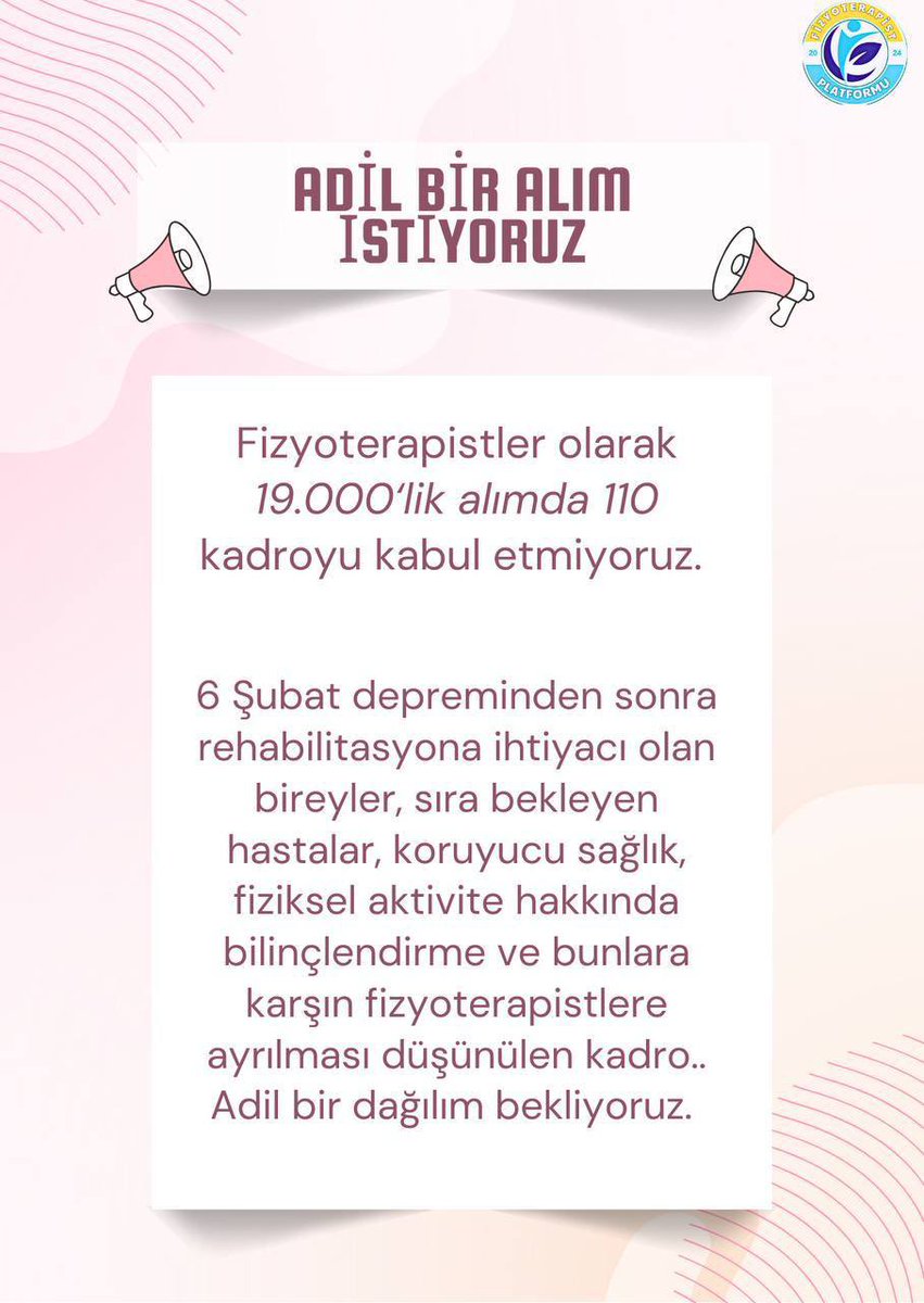 aleyynaz_'s tweet photo. Eğitim verdiniz, mezun ettiniz. Şimdi bize çalışma fırsatı verin! Sağlık lisansiyerleri için kadro artık zorunluluktur! @HaberturkTV @anadoluajansi @gazetesozcu @VOATurkish @ersoyakif1 #SağlıktaLisansaAdilKadro https://t.co/2EmVTI6HW1