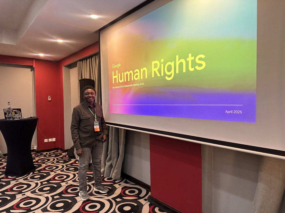 We are at #DRIF25 in Lusaka this week! 

This afternoon, our ED <a href="/arsenebaguma/">Arsene Tungali</a> attended the Google Human Rights Sub-Saharan Africa Stakeholder Meeting 2025, a gathering were Google met with civil society leaders to discuss their policies, opportunities, etc!