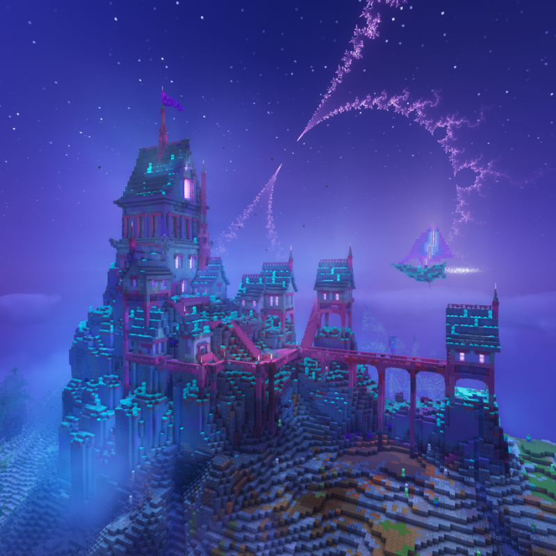 Skyveil Keep in Kingdom of Galekin

Built this floating mountain castle — tried mixing fantasy vibes with bright colors and a bit of weirdness. Pretty happy with how it turned out. That flying ship was a random idea halfway through 😂

#minecraft #minecraftbuilds #minecraftideas