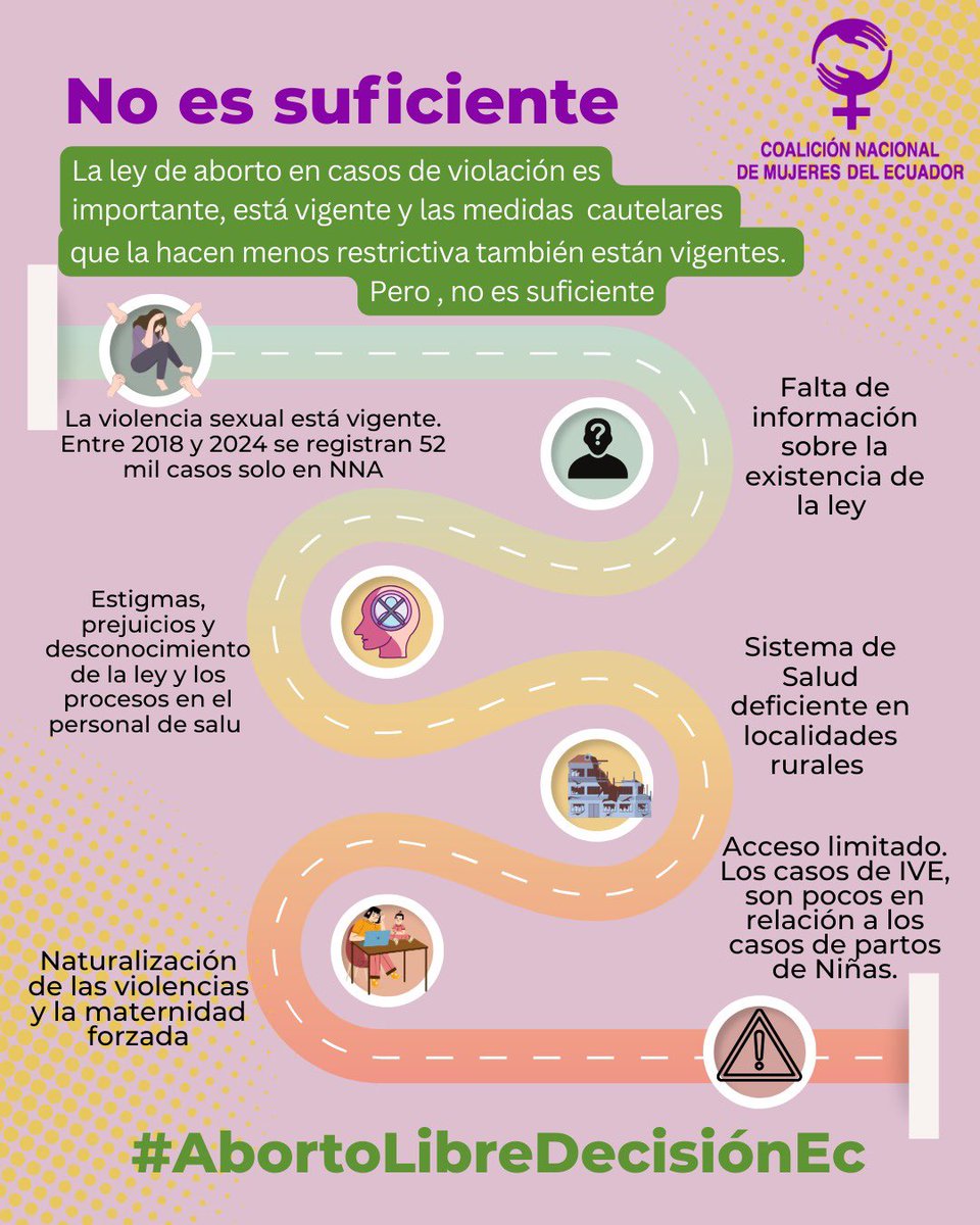 Coalición Nacional de Mujeres del Ecuador (@ecmujeres) on Twitter photo La <a href="/CorteConstEcu/">Corte Constitucional</a> estableció un pilar importante para los derechos de las niñas y mujeres al reconocer la inconstitucionalidad de los art. 149 y 150 del COIP y despenalizar #AbortoPorViolación
Es hora de declarar en firme las medidas cautelares La <a href="/CorteConstEcu/">Corte Constitucional</a> estableció un pilar importante para los derechos de las niñas y mujeres al reconocer la inconstitucionalidad de los art. 149 y 150 del COIP y despenalizar #AbortoPorViolación
Es hora de declarar en firme las medidas cautelares