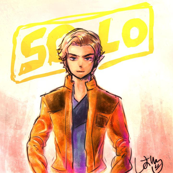 「(過去絵)ハン・ソロの映画は割と好きだったよ!! 」|しお｜SIO ただの幅広いオタクのイラスト