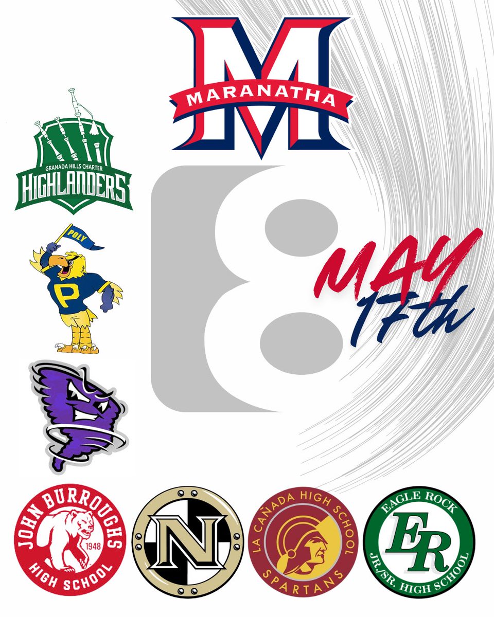 4th annual Maranatha 8 7on7 tournament is on May 17th. 
Past winners:
2024 Maranatha
2023 Western
2022 Loyola
#maranathafootball🔵🔴⚪️📈
