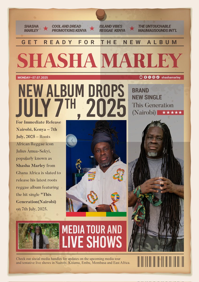 Is KENYA Ready For The NEW ALBUM??? 🇰🇪
#ShashaMarley 🇬🇭