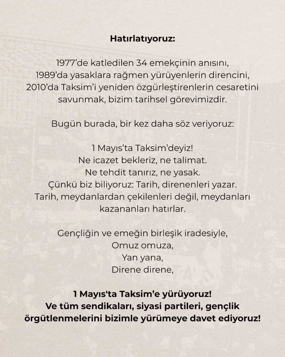 Boğaziçi Üniversitesi, Özyeğin, Sağlık Bilimleri Üniversitesi, Sabancı Üniversitesi, Yeditepe, Galatasaray Üniversitesi, Koç Üniversitesi, Bahçeşehir Üniversitesi, Bilgi Üniversitesi olarak 25 Nisan Cuma günü DİSK'le gerçekleşen toplantının ardından ortak kamuoyu açıklamamızdır.