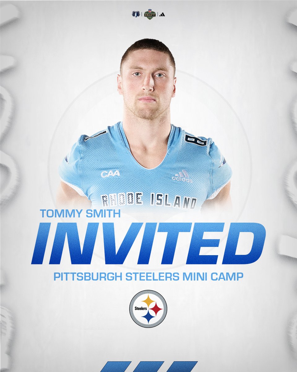 Rhody Football (@rhodyfootball) on Twitter photo ππππ ππππ ππππππ πβοΈ
Congratulations to wide receiver Tommy Smith on his opportunity with the <a href="/steelers/">Pittsburgh Steelers</a>
ποΈ: gorhody.com/news/2025/4/28β¦
#3MoreFeet x #ProRams ππππ ππππ ππππππ πβοΈ
Congratulations to wide receiver Tommy Smith on his opportunity with the <a href="/steelers/">Pittsburgh Steelers</a>
ποΈ: gorhody.com/news/2025/4/28β¦
#3MoreFeet x #ProRams