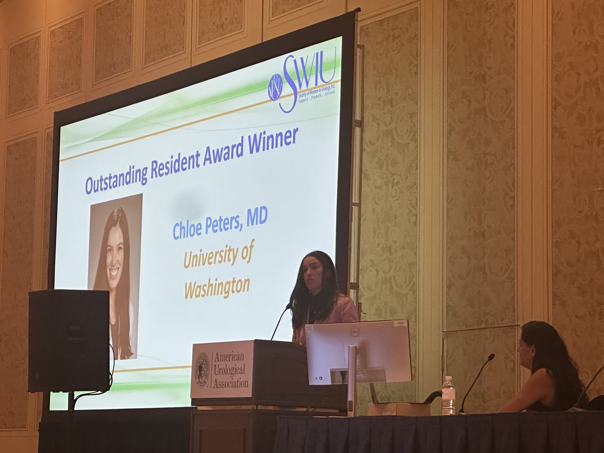 Kathleen Kieran (@kierankathleen) on Twitter photo Outstanding (officially!) <a href="/uwurology/">UW Urology</a> resident <a href="/chloepetersMD/">Chloe Peters</a> receiving her award at <a href="/SWIUorg/">SWIU</a> Outstanding (officially!) <a href="/uwurology/">UW Urology</a> resident <a href="/chloepetersMD/">Chloe Peters</a> receiving her award at <a href="/SWIUorg/">SWIU</a>