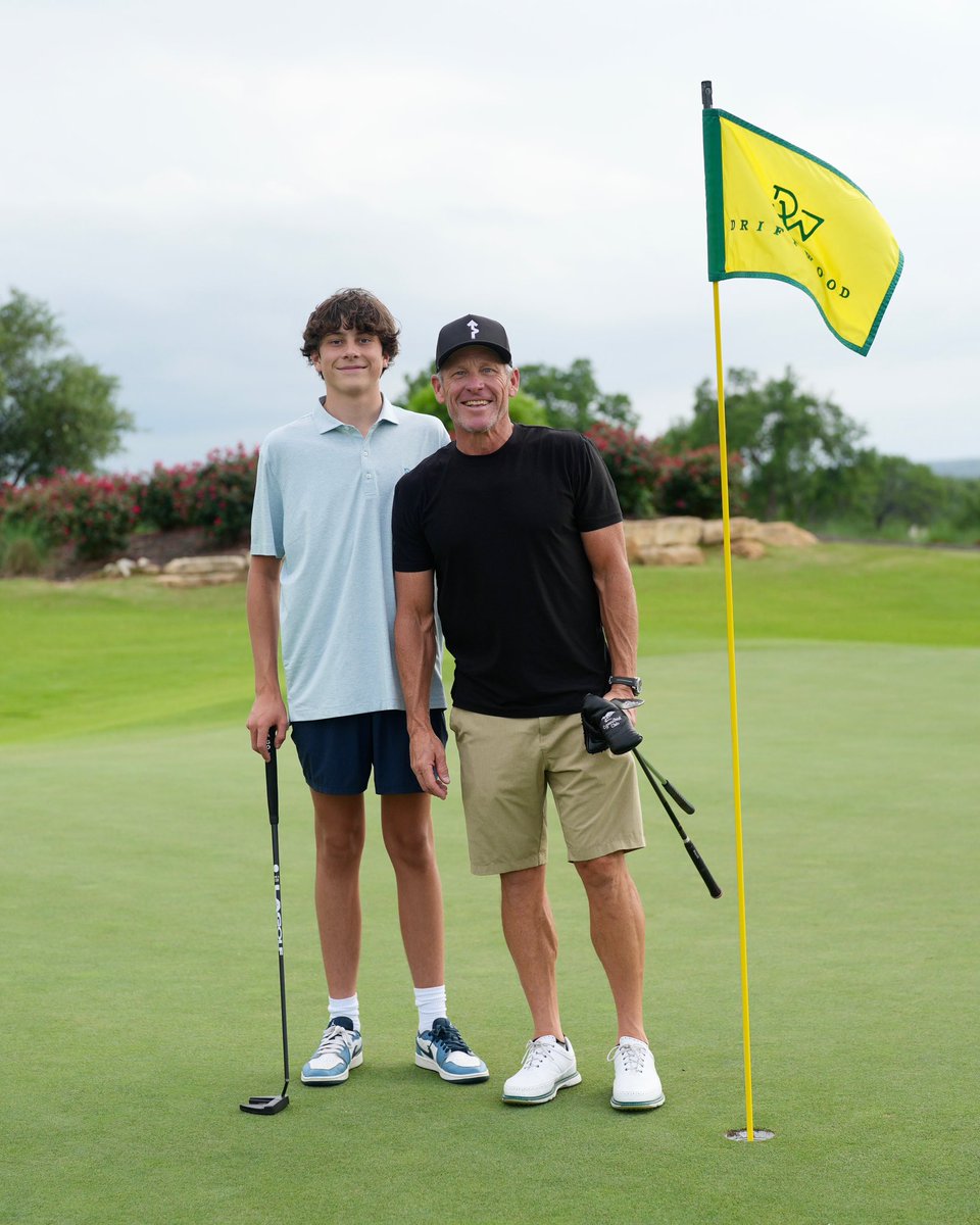 lancearmstrong's tweet image. Doesn’t get much better than a beautiful day playing 18 at Driftwood Golf Club with my son @maxarmstrong1 and my brother @JohnKorioth.

Well, hang on, yeah it does when you throw in some @AthleticBrewing!

(📸: @LizKreutz)