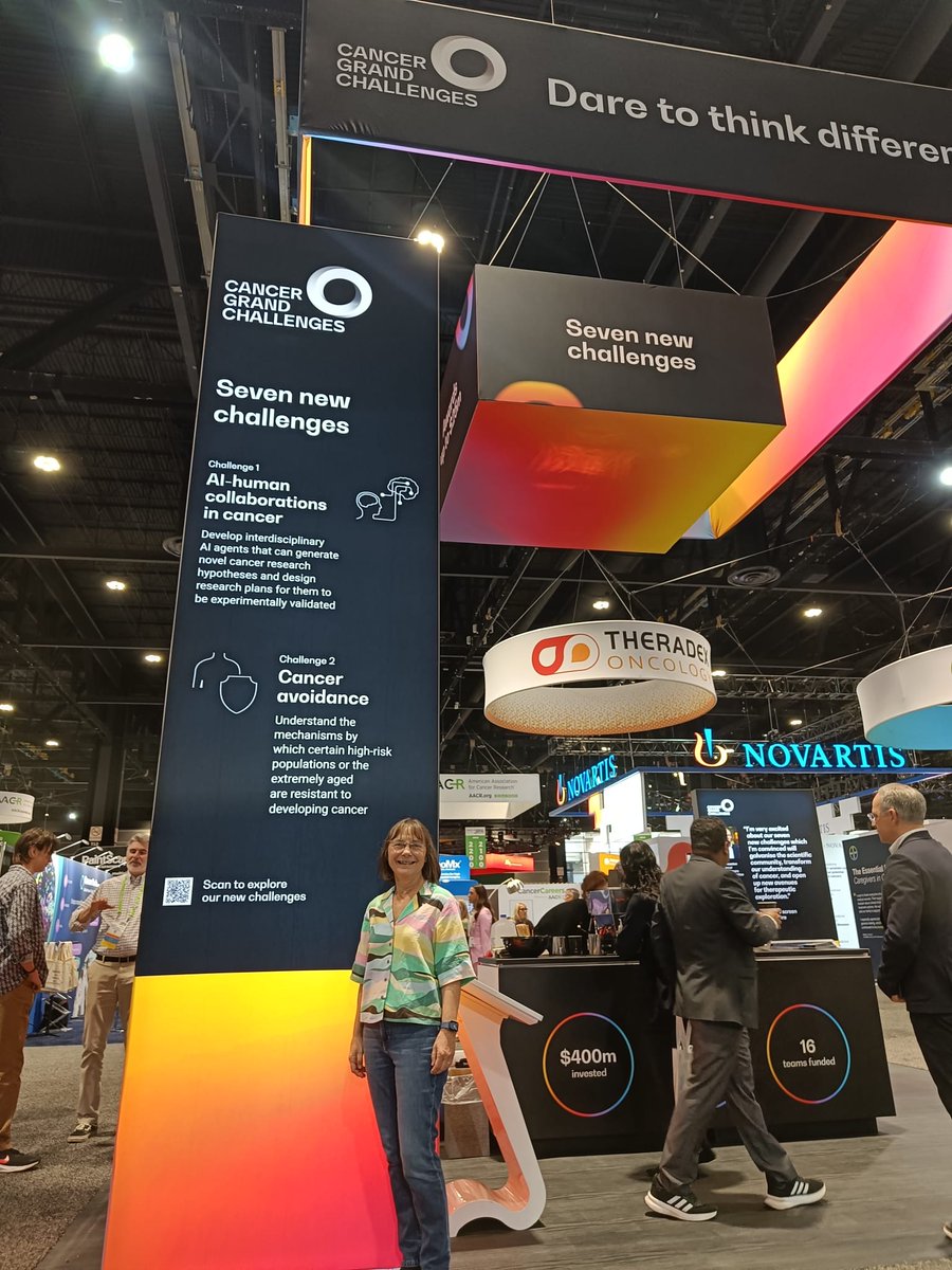 Cancer Grand Challenges (@cancergrand) on Twitter photo It was great to catch up with Karen Vousden (<a href="/LabVousden/">Vousden Lab</a>) from the #CancerGrandChallenges Scientific Committee at our #AACR2025 stand today (2327).
Karen was recently awarded the AACR-G.H.A. Clowes Award for Outstanding Basic Cancer Research. Congratulations Karen! 🎉 It was great to catch up with Karen Vousden (<a href="/LabVousden/">Vousden Lab</a>) from the #CancerGrandChallenges Scientific Committee at our #AACR2025 stand today (2327).
Karen was recently awarded the AACR-G.H.A. Clowes Award for Outstanding Basic Cancer Research. Congratulations Karen! 🎉