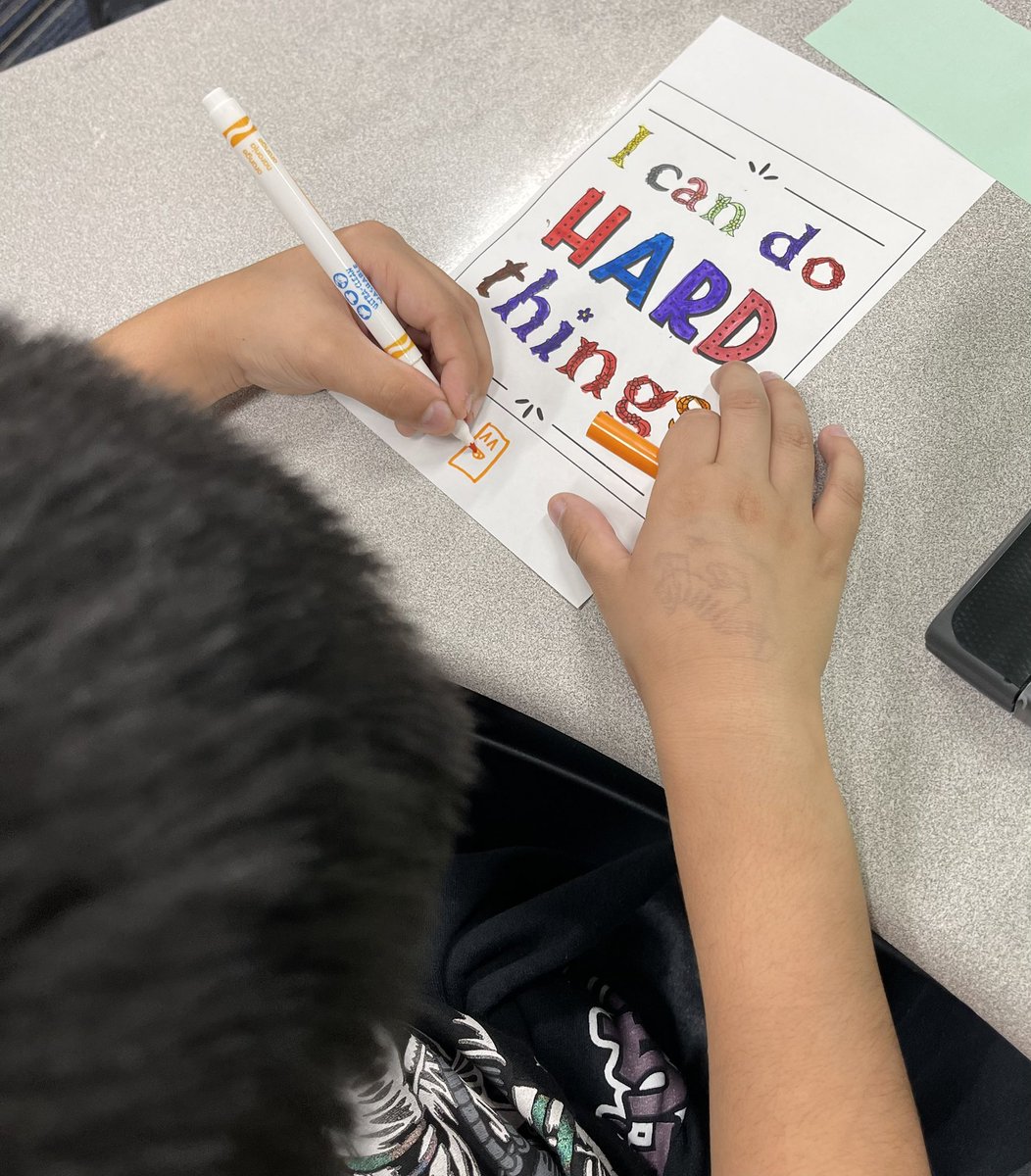 Reducing stress through encouragement, day before the Math STAAR 💫