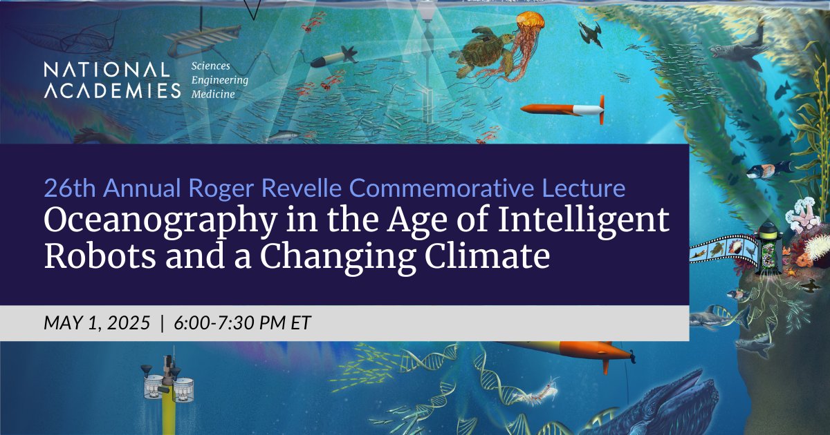 JOIDES Resolution (@thejr) on Twitter photo Join <a href="/theNASEM/">National Academies</a> on May 1 for the 26th annual Roger Revelle Commemorative Lecture "Oceanography in the Age of Intelligent Robots and a Changing Climate"!
Learn more and register at bit.ly/4313jO9 Join <a href="/theNASEM/">National Academies</a> on May 1 for the 26th annual Roger Revelle Commemorative Lecture "Oceanography in the Age of Intelligent Robots and a Changing Climate"!
Learn more and register at bit.ly/4313jO9